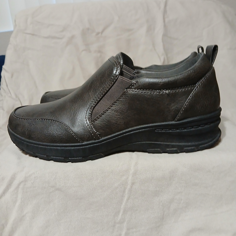 Easy Street Dark Brown Slip-On Mules
